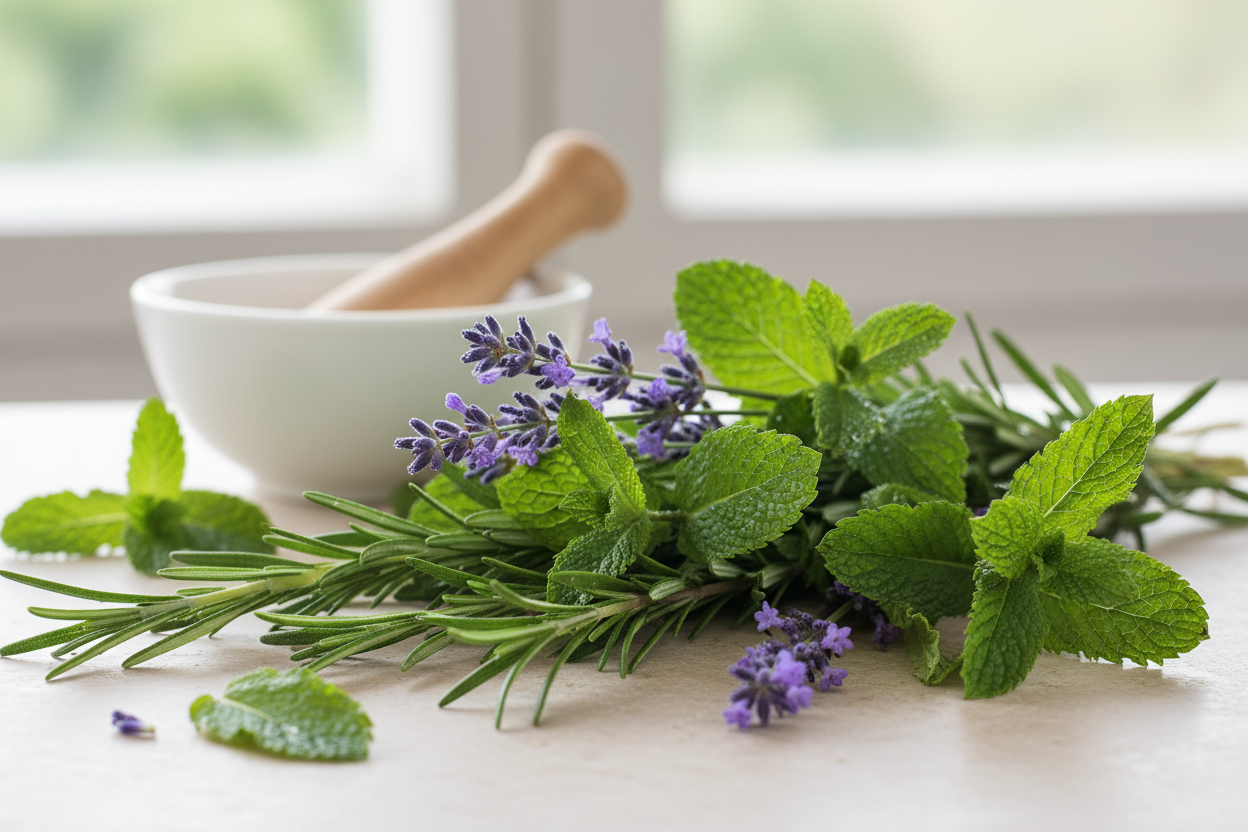 rosemary mint and lavender